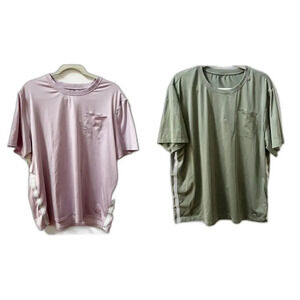 FILA Mens Athletic Shirt Bundle Sz XL Green Purple Short Sleeve T Shirt Set of 2